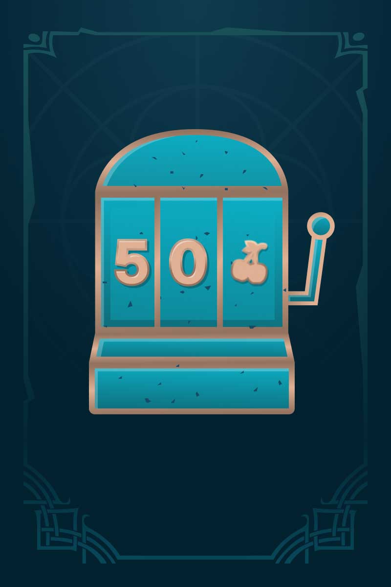 Make 50 spins in one game session